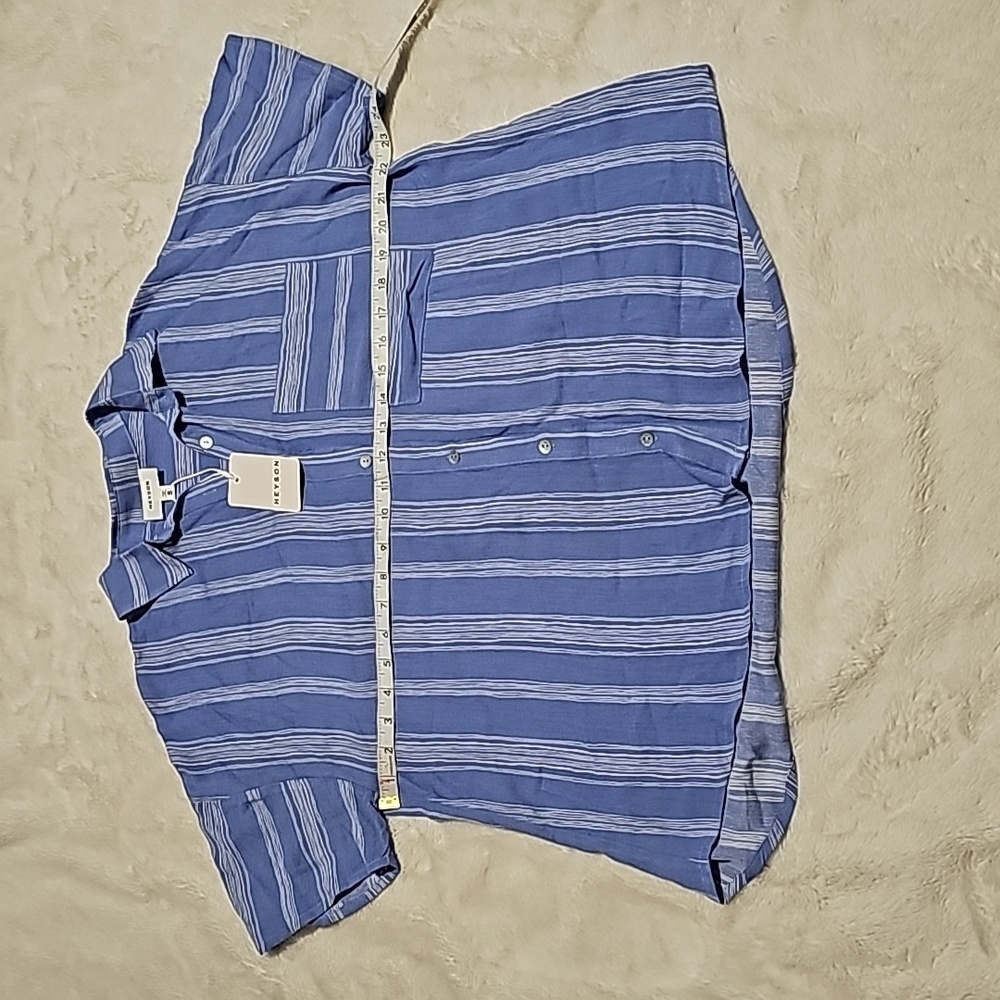 NWT Size Small Heyson Light Airy Stripe Button-down Shirt